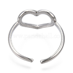 Bagues de manchette creuses en acier inoxydable 304 anti-ternissement&nbsp;RJEW-N038-122P