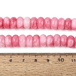 Natürliche weiße Jade perlen Stränge&nbsp;G-Q613-01F-35