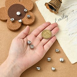 12 Stück 6 Stile 304 Edelstahl Verschlüsse im europäischen Stil&nbsp;STAS-CJ0002-77