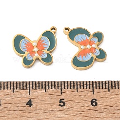 304 Edelstahl-Emaille-Anhänger&nbsp;SA-CBA49D2-07G-02