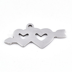 Breloques en acier inoxydable 201 anti-ternissement pour la Saint-Valentin&nbsp;STAS-S081-091