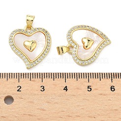 Colgante micropavé cubic zirconia de latón&nbsp;KK-A282-11G