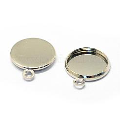 Cabochon bases pendientes de hierro&nbsp;MAK-Q003-03