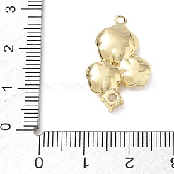 Pendenti in zirconi cubici trasparenti in micro pavè di ottone&nbsp;CU-CBACBD7-06G