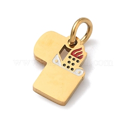 304 Edelstahl-Emaille-Anhänger&nbsp;STAS-Z189-09G-01