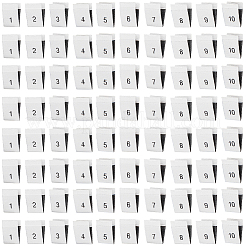 400 étiquette de taille en polyester de 10 styles pour vêtements&nbsp;DIY-CY0003-95