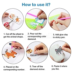 Kits de pegatinas de pintura de diamantes de pato&nbsp;DIAM-PW0001-193E