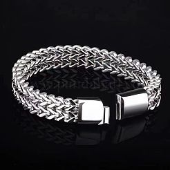 Panzerkettenarmbänder aus 304 Edelstahl im Punk-Stil für Männer&nbsp;WGFAED6-04