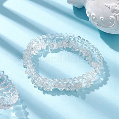 Braccialetti elasticizzati da donna con perline miste e pietre naturali rotonde&nbsp;BJEW-JB10188