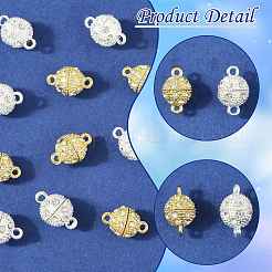 10 bolsa de cierres magnéticos de aleación con rhinestone&nbsp;RB-FS0001-08G