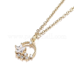 Conjuntos de joyas de rhinestone de acero inoxidable 304&nbsp;SJEW-H301-16G