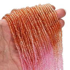 Brins de perles de verre peints transparents&nbsp;X1-DGLA-A034-T1mm-A20