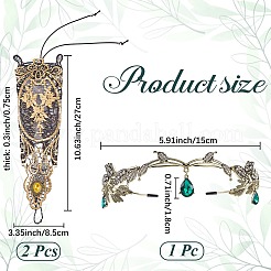 2 x Vintage-Polyester-Spitzenhandschuhe&nbsp;AJEW-GF0010-48