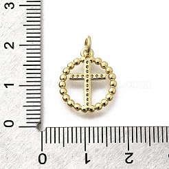 Ottone micro spianare pendenti zirconi&nbsp;KK-P295-26G