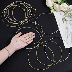 12 Stück 2 Farben Eisen Choker Halskette machen&nbsp;NJEW-UN0001-84