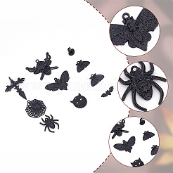 54 Stück 9 Stile Halloween-Legierungsanhänger&nbsp;FIND-PH0017-57