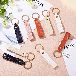 10 porte-clés en cuir PU 5 couleurs.&nbsp;KEYC-TA0001-33