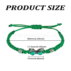 Bracelet à maillons papillon en alliage 1 pièce&nbsp;BJEW-LP0004-25E