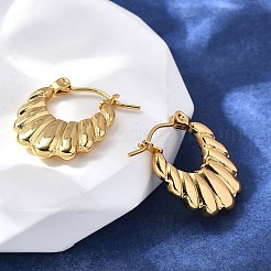Orecchini a cerchio in acciaio inossidabile 304 per donna&nbsp;EJEW-L296-059G