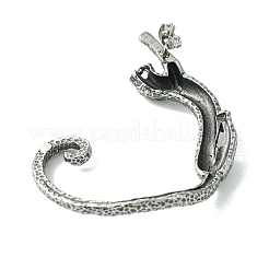 Orecchini a polsino in acciaio chirurgico inossidabile 316&nbsp;EJEW-E300-17AS-06