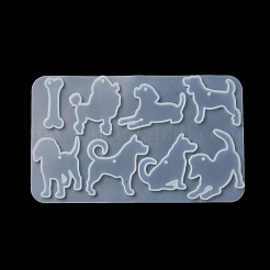 Silikonformen für DIY-Anhängersilhouette mit Hund&nbsp;X1-SIL-F010-05