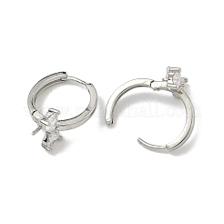 Minuteria in ottone con micro pavé di zirconi chiari&nbsp;KK-D226-04P