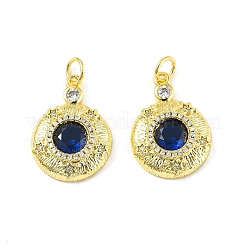 Pendenti in zirconi cubici trasparenti in micro pavè di ottone&nbsp;KK-E068-VF326