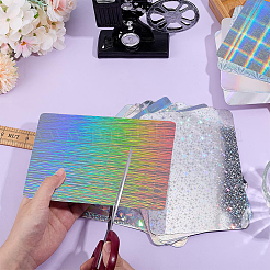 18 stücke 9 arten rechteck laser papier karte&nbsp;DIY-OC0013-38