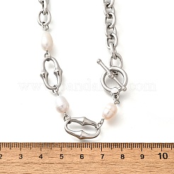 Collares de cadena de cable de acero inoxidable 304&nbsp;NJEW-U031-12P