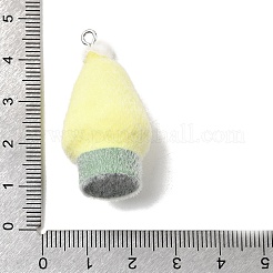 Pendentifs en résine opaque et floconneux&nbsp;LS-RESI-F062-02C