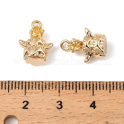 Ottone micro spianare fascino zirconi&nbsp;KK-C155-17G-05