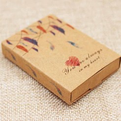 Scatole di carta kraft e cartoline espositive gioielli collana&nbsp;CON-L016-B01