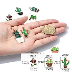 Pendenti smaltati in lega vegetale da 10 pz 10 stili&nbsp;ENAM-YW0004-09