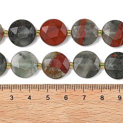 Natürlichen Blutstein Perlen Stränge&nbsp;G-A292-A09-01