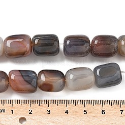 Filo di perline di agata naturale&nbsp;G-H295-F01-16