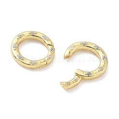 Messing Micro Pave klare Zirkonia Feder Tor Ringe&nbsp;KK-Z120-43G