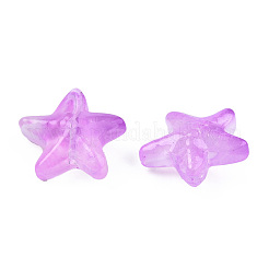 Perle di vetro verniciate a spruzzo trasparente&nbsp;GLAA-N035-027-C05