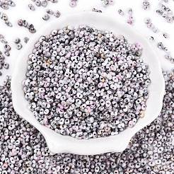 Perline di vetro con vernice da forno bicolore&nbsp;SEED-C003-01O