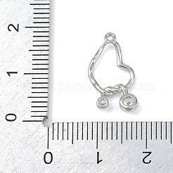 Pendentifs en laiton zircon cubique transparent&nbsp;KK-G545-06P