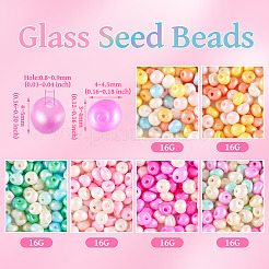 96g 6 Farben 6/0 Glasperlen&nbsp;SEED-TA0001-39