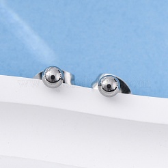 Anlaufgeschützte Ohrstecker aus 304 Edelstahl&nbsp;EJEW-L215-57A-P