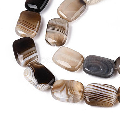 Chapelets de perles d'agate naturelle&nbsp;G-N356-03A-03