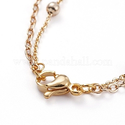 Collane a doppio strato e collane a catena con graffetta&nbsp;NJEW-JN02756