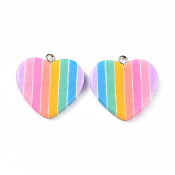 Regenbogenherz Harzanhänger&nbsp;CRES-O003-02
