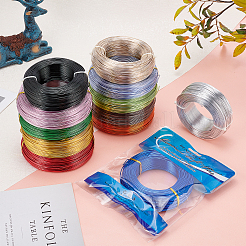 Fil d'aluminium anodisé rond&nbsp;AW-BC0007-1.5mm-06