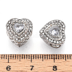 Legierung Rhinestone European Beads&nbsp;FIND-N009-10P