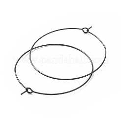 Orecchini a cerchio in acciaio inossidabile chirurgico 316l con placcatura ionica (ip)&nbsp;STAS-D164-06B
