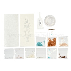 Kit per realizzare spille per ragazze invitate con perline miyuki&nbsp;DIY-H165-01B