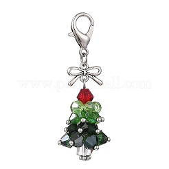 Décorations de pendentif en verre en alliage&nbsp;HJEW-JM04107-02