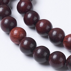 Stränge aus imitierten burmesischen Holzperlen&nbsp;WOOD-J001-03-6mm-1